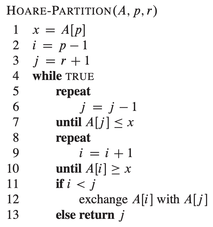 hoare-partition